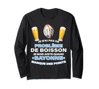 Bayonne Rugby Apéro Bière Supporter Bayonnais Homme Femme Manche Longue