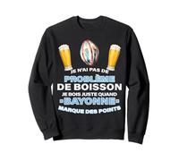 Bayonne Rugby Apéro Bière Supporter Bayonnais Homme Femme Sweatshirt