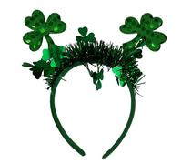 BAYORE StPatrick Serre-tête réglable en forme de trèfle à fleurs pour réunions de famille, carnaval, célébration