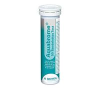 BAYROL Aquabrome Quicktest - 50 bandelettes pour mesurer la teneur en brome, TAC piscine, pH piscine, concentration algicide - conviennent aussi aux spas