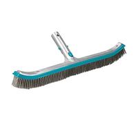 BAYROL Brosse de Nettoyage - 45 cm avec Poils en Acier Inoxydable - raccord en Aluminium - pour Les bassins en carrelage et en mosaïque - Compatible avec Toutes Les perches télescopiques Standard
