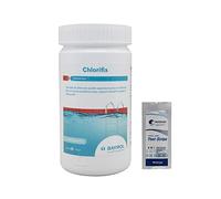 BAYROL CHLORIFIX Granulés - 1kg | Chlore Choc Stabilisé - Désinfection Choc - Dissolution Rapide + 10 Tests HPS OFFERTS 6 en 1