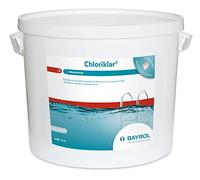 BAYROL Chloriklar 10 kg - Pastilles effervescentes de Chlore 20g - chloration Choc Piscine - désinfection Rapide - Traitement des algues Vertes & Eau Trouble - Dosage Facile et Dissolution Rapide