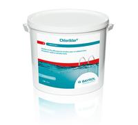 BAYROL Chloriklar 10 kg - Pastilles effervescentes de Chlore 20g - chloration Choc Piscine - désinfection Rapide - Traitement des algues Vertes & Eau Trouble - Dosage Facile et Dissolution Rapide
