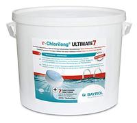 BAYROL e-Chlorilong ULTIMATE7 10,2 kg - Galets de Chlore 300 g bi-Phases avec 7 Fonctions - Désinfection complète et régulière du Bassin et du Filtre - Formule Silk-Effect