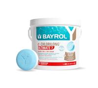 BAYROL e-Chlorilong ULTIMATE7 4,8 kg - Galets de Chlore 300 g bi-Phases avec 7 Fonctions - Désinfection complète et régulière du Bassin et du Filtre - Formule Silk-Effect