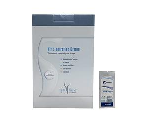BAYROL SpaTime KIT d'entretien Brome - 4,4kg | Coffret de Traitement et Entretien Complet - Désinfection Régulière + 10 Tests HPS OFFERTS 6 en 1