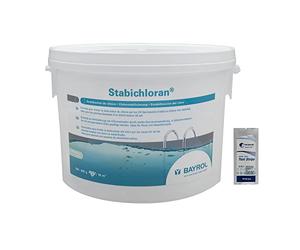 BAYROL STABICHLORAN Granulés - 3kg | Stabilisant du Chlore + 10 Tests HPS OFFERTS 6 en 1