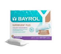 BAYROL Superflock Plus 1 kg - Floculant Piscine pour Filtre à Sable/Verre - Formule avec lanthane - Élimine Les Particules Fines, métaux & phosphates - Rend l‘Eau cristalline