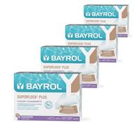 BAYROL Superflock Plus Lot de 4 cartouches de floculant pour piscine avec filtre à sable/verre filtrant, 1 kg, rend l'eau cristalline