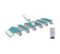 BAYROL TÊTE DE Balai 12 Roues avec BROSSES LATÉRALES | Accessoire - Entretien de la Piscine + 10 Tests HPS OFFERTS 6 en 1