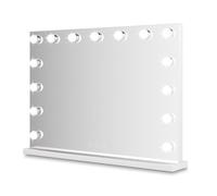 Bayt Miroir de Maquillage avec éclairage - Miroir Hollywood avec éclairage - Intensité réglable - 58 x 46 cm - Blanc