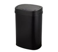 Bayt Poubelle de Cuisine à Capteur - 60 Litres - Ouverture Automatique - Métallique - Noir