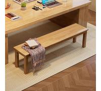 BAYTEWJX Banc Salle a Manger,Tabouret D'intérieur en Bois,Banc en Bois 2 Places,pour Cuisine Salle à Manger Salon Entrée.(Original Wood,160x30x45cm)