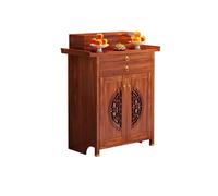 BAYTEWJX Bouddha Autel Étagère Sanctuaire,Armoire de Rangement pour Sanctuaire Bouddhiste,avec Tiroirs,pour Salons Bureaux et Temples.(Red Teak,88x48x118.5cm)