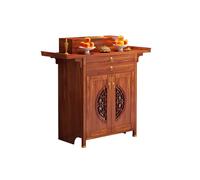 BAYTEWJX Bouddha Autel Étagère Sanctuaire,Armoire de Rangement pour Sanctuaire Bouddhiste,avec Tiroirs,pour Salons Bureaux et Temples.(Red Teak,108x48x118.5cm)