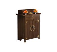 BAYTEWJX Bouddha Autel Étagère Sanctuaire,Armoire de Rangement pour Sanctuaire Bouddhiste,avec Tiroirs,pour Salons Bureaux et Temples.(Walnut,88x48x118.5cm)