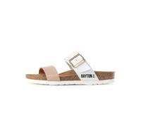 Bayton Mule 'Valence' nude / marron / blanc, Taille 40