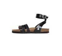 Bayton Sandales 'Capucine' marron / noir / argent, Taille 39