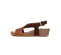 Bayton Sandales 'Salamanque' camel / noir, Taille 37