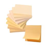 BAYTORY 640 feuilles de notes autocollantes colorées, bloc-notes dégradé, notes autocollantes faciles à afficher pour la maison, le bureau et les fournitures scolaires (Jaune)