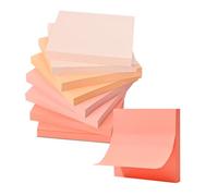 BAYTORY 640 feuilles de notes autocollantes colorées, bloc-notes dégradé, notes autocollantes faciles à afficher pour la maison, le bureau et les fournitures scolaires (Rose)