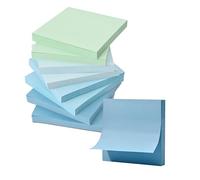 BAYTORY 640 feuilles de notes autocollantes colorées, bloc-notes dégradé, notes autocollantes faciles à afficher pour la maison, le bureau et les fournitures scolaires (Bleu)