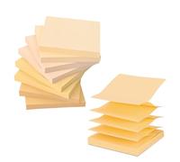 BAYTORY 640 feuilles de papier autocollant, 3 x 3 pouces, bloc-notes autocollant, bloc-notes jaune dégradé, bloc-notes pour l'école, le bureau, la maison et les accessoires de bureau (Jaune Series)