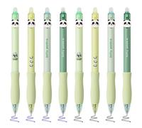 BAYTORY 8 Stylos Gel Effaçables Rétractables CS Fine Point 0,5 mm à Séchage Rapide Stylo Encre Noir et Bleu Avec Gomme Pour Une Écriture Fluide Des Anagrammes (Vert)