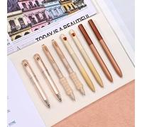 BAYTORY 8Pcs Stylos à gel rotatifs, stylos noirs esthétiques, rétractables, à point fin 0,5 mm et encre à sèche rapide, ensemble parfumé avec écriture fluide, idéal pour école, bureau et maison (Café)