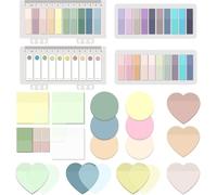 BAYTORY Lot de 1 700 Feuilles de Notes Adhésives Transparentes, Étanches, 7,6 x 7,6 cm, Bloc-notes Transparent, Onglets D'index Autocollants Translucides Inscriptibles Pour Livres D'annotation