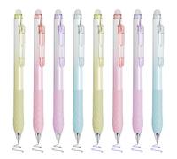 BAYTORY Lot de 8 Stylos à Encre Gel Effaçable à Pointe Fine de 0,5 mm, Rétractable, Ecriture Lisse, Confortable à Utiliser Pour Prendre Des Notes, Planifier, Mots Croisés (Multicolore)