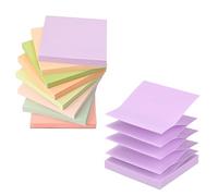 BAYTORY Morandi Lot de 640 feuilles de notes adhésives pop papier up 7,6 x 7,6 cm blocs notes autocollants colorés pour école, bureau, maison (Série Morandi)