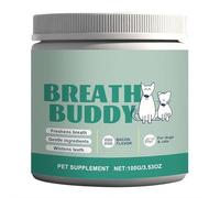BaYuYPOO Breath Buddy Poudre dentaire pour chien pour une haleine plus fraîche et des dents plus propres, poudre de nettoyage des dents de chat et de chien, élimine la plaque, formule douce pour les