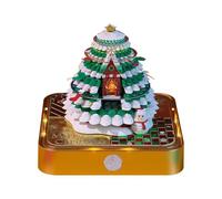 BaYuYPOO Calendrier de bureau 2026 avec LED 3D détachable Arbre de Noël Bloc-notes en papier Cadeau