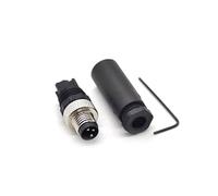 bayzconn M8 3 Pôles Mâle Connecteur, IP67 Étanche A Codés Droits 3 Broches sur Place à Vis Capteur 8mm M8 3 Core Connecteurs Ronds Accessoires pour l'automatisation Industrielle 60V 4A AC/DC