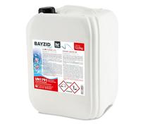 Bayzid® Chlore Liquide 48° - Désinfectant Rapide pour Piscine - Bidon 1 x 12,5 kg - 13-15% de Chlore Actif - Clarifiant Eau Cristalline - Idéal Spa, Jacuzzi, Pataugeoire