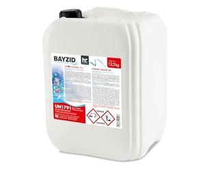 BAYZID® Chlore Liquide 1 x 12,5 kg - Désinfectant Piscine à Action Rapide, 13-15% de Chlore Actif - pour Systèmes de Dosage Automatique - Clarifiant Eau Cristalline - Idéal Spa, Jacuzzi, Pataugeoire