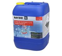 Bayzid® Chlore Liquide 48° - Désinfectant Rapide pour Piscine - Bouteille 25 kg - 13-15% de Chlore Actif - Clarifiant Eau Cristalline - Idéal Spa, Jacuzzi, Pataugeoire