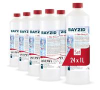 Bayzid Chlore Liquide 24 x 1 kg - Eau Claire et Brillante - Action Rapide