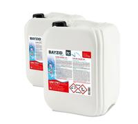 Bayzid® Chlore Liquide 48° - Désinfectant Rapide pour Piscine - Bidon 2 x 12,5 kg - Idéal Spa, Jacuzzi, Pataugeoire