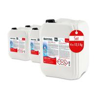 Bayzid® Chlore Liquide 48° - Désinfectant Rapide pour Piscine - Bidon 4 x 12,5 kg (50 kg) - 13-15% de Chlore Actif