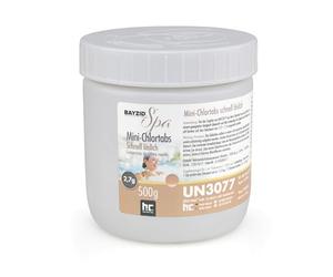 BAYZID® Mini Pastilles de Chlore 500 g- Désinfection Rapide pour Piscine, Spa, Jacuzzi et Pataugeoire - Chloration Choc et Permanente - Haute Pureté - Facile à Utiliser