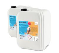 Bayzid® pH Moins Liquide 14,9% 2 x 10 kg | Abaisseur de pH Rapide & Efficace pour Piscine | Stabilisé et Compatible avec Tous Les Produits Bayzid