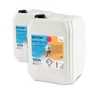 Bayzid® pH Moins Liquide 14,9% 2 x 10 kg | Abaisseur de pH Rapide & Efficace | Stabilisé et Compatible avec Tous Les Produits Bayzid