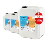 Bayzid® pH Moins Liquide 14,9% 4 x 10 kg | Abaisseur de pH Rapide & Efficace pour Piscine | Stabilisé et Compatible avec Tous Les Produits Bayzid