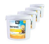BAYZID® pH Plus Granulé - 4 x 5 kg (20 kg) pour Augmenter Le pH de l’Eau de Piscine - Dissolution Rapide, Facile à Utiliser