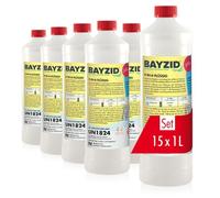 BAYZID® pH Plus Liquide - Augmenteur de pH pour Piscine - Bouteille de 15 x 1 kg - Compatible Tous Traitements - Qualité Pure et Stable