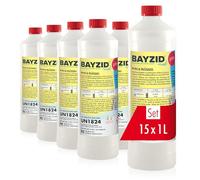 BAYZID® pH Plus Liquide - Augmenteur de pH pour Piscine - Bidon de 15 x 1 kg - Compatible Tous Traitements - Qualité Pure et Stable