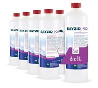 Bayzid Spa 6 x 1 L Clarifiant - Eau Claire et Brillante - Action Rapide | Clarifiant Anti-Turbidité pour Spa et Petite Piscine - Compatible Filtres Cartouche et Boules Filtrantes - Dosage Économique